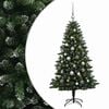 vidaXL Brad de Crăciun artificial cu globuri 120 cm 150 LED-uri