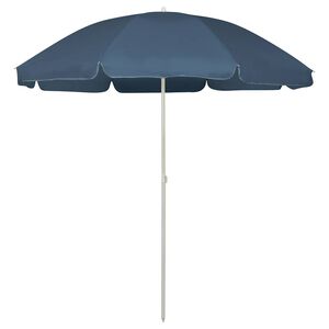 vidaXL Umbrelă de soare de plajă, albastru, 240 cm