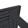 vidaXL Masă de grădină, antracit, 126 x 76 x 72 cm, plastic