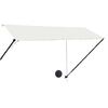 vidaXL Copertină retractabilă cu LED, crem, 300 x 150 cm