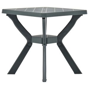 vidaXL Masă de bistro, verde, 70x70x72 cm, plastic