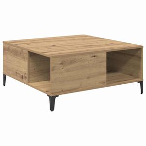 vidaXL Masă de cafea Stejar Artizanal 80 x 80 x 36,5 cm Lemn prelucrat