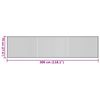 vidaXL Covor dreptunghiular, maro, 70x300 cm, bambus