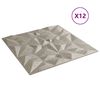 vidaXL Panouri de perete 12 buc. Beton 50x50 cm XPS 3 m² ametist