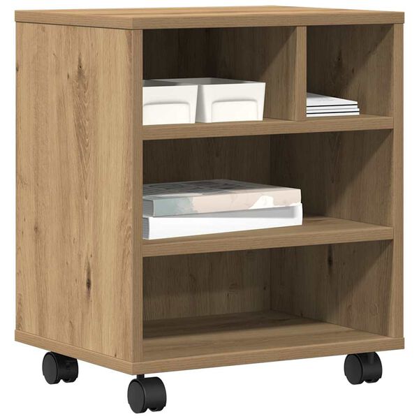 vidaXL Suport pentru imprimantă stejar artizanal 41 x 32 x 48 cm