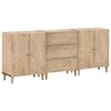 vidaXL Dulapuri laterale, 3 buc., 60x33x75 cm, lemn masiv de mango