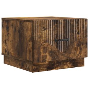vidaXL Masă de cafea Stejar fumuriu 49 x 50 x 37 cm Lemn prelucrat