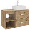 vidaXL Set de mobilier pentru baie 2 buc. Stejar Artizanal