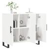 vidaXL Dulap, alb, 90x34x80 cm, lemn compozit
