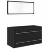 vidaXL Dulap cu chiuvetă Stejar Negru 90 x 45 x 1.5 cm Lemn compozit