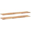 vidaXL Rafturi suspendate 2buc. 120x30x2 cm lemn masiv acacia netratat