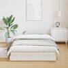 vidaXL Cadru de pat de podea Alb 90 x 210 cm Lemn masiv de pin