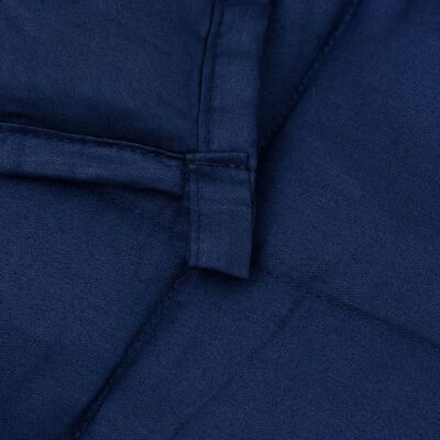 vidaXL Pătură cu greutăți, albastru, 155x220 cm, 7 kg, material textil