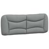 vidaXL Pernă tăblie de pat, Hvar, gri deschis, 137 cm, material textil