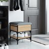 vidaXL Bancă pentru pantofi stejar sonoma 42x42x45 cm lemn prelucrat
