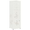vidaXL Stand pentru Umbrele de Plouă Alb 15,5 x 15,5 x 49 cm Oțel