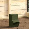 vidaXL Feeder pentru pui Verde măsliniu 20 x 25 x 35 cm