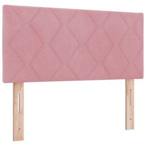 vidaXL Tăblie cap cu headboard Roz 100 cm Catifea
