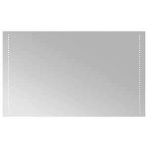 vidaXL Oglindă de baie cu LED Transparent 100 x 60 cm Dreptunghiular