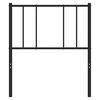 vidaXL Tăblie de pat metalică, negru, 75 cm