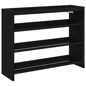 vidaXL Pantofar, negru, 80x25x62 cm, lemn prelucrat