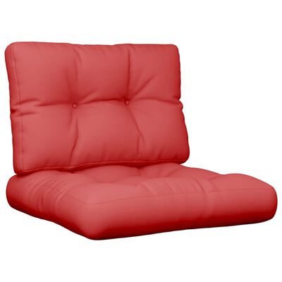 vidaXL Perne pentru canapea din paleți, 2 buc., roșu
