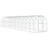 vidaXL Căsuță pentru pui Argintiu 1200 x 200 x 200 cm Oțel Galvanizat