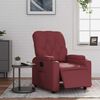 vidaXL Fotoliu rabatabil electric, roșu vin, piele ecologică