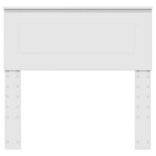 vidaXL Tăblie cap cu headboard Alb 75 cm Lemn compozit