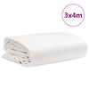vidaXL Prelată, alb, 3x4 m, 650 g/m&sup2;