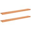 vidaXL Pervazuri 2 buc. Lacuit 160 x 15 x 2 cm Lemn de fag masiv