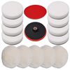 vidaXL Set bureți de lustruire, 14 piese, 180 mm