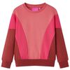 Bluzon pentru copii, color block roz și henna, 92