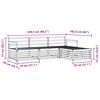 vidaXL Set de canapele de exterior 4 pcs natural Lemn Solid de Acacia