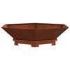 vidaXL Bol de foc Ruginit 100 x 100 x 28 cm
