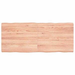 vidaXL Blat masă, 120x50x(2-6) cm, maro, lemn tratat contur organic