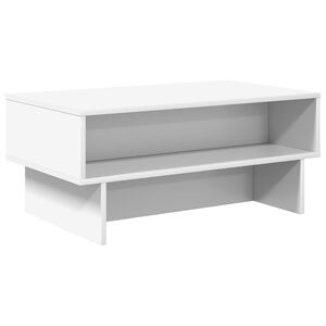 vidaXL Masă de cafea Alb 80 x 46 x 35 cm Lemn prelucrat