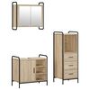 vidaXL Set dulap baie 3 buc. Stejar Sonoma 40 x 36 x 109,5 cm
