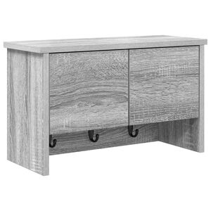 vidaXL Răcător de paltoane montat pe perete Gri Sonoma 50 x 20 x 30 cm