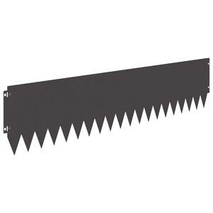 vidaXL Margine pentru gazon 20 buc. 103 x 25 cm Oțel Negru