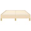 vidaXL Cadru de pat fără saltea, crem, 120x200 cm, textil