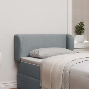 vidaXL Ureche pentru Tăblie Gri deschis 40 x 23 x 6 cm țesătură