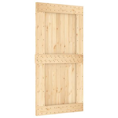 vidaXL Ușă glisantă cu set feronerie, 100x210 cm, lemn masiv de pin
