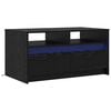vidaXL Masă de cafea Stejar Negru 90 x 50 x 45 cm Lemn prelucrat