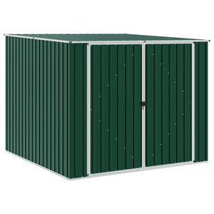 vidaXL Șopron de grădină, verde, 195 x 198 x 159 cm, oțel galvanizat