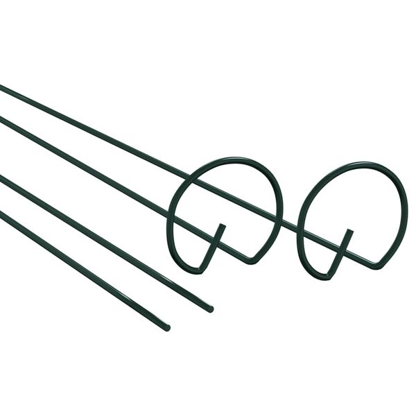 vidaXL Țăruși plante de grădină, 20 buc., verde &icirc;nchis, 91 cm, oțel