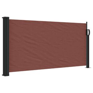 vidaXL Copertina laterală retractabilă, maro, 100x300 cm