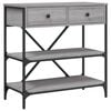 vidaXL Masă consolă, gri sonoma, 75x34,5x75 cm, lemn prelucrat