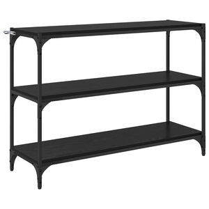 vidaXL Dulap pentru cărți Stejar negru 100 x 33 x 70,5 cm