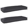 vidaXL Set de perne pentru palet 2 pcs Negru 100 x 40 x 8 cm